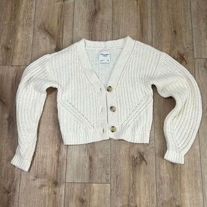 Abercrombie & Fitch cream cardigan